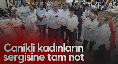 Samsun'da Canikli Kadınların Sergisine Tam Not
