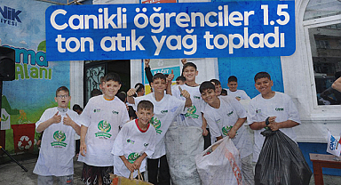 Samsun'da Canikli öğrenciler 1.5 Ton Atık Yağ Topladı