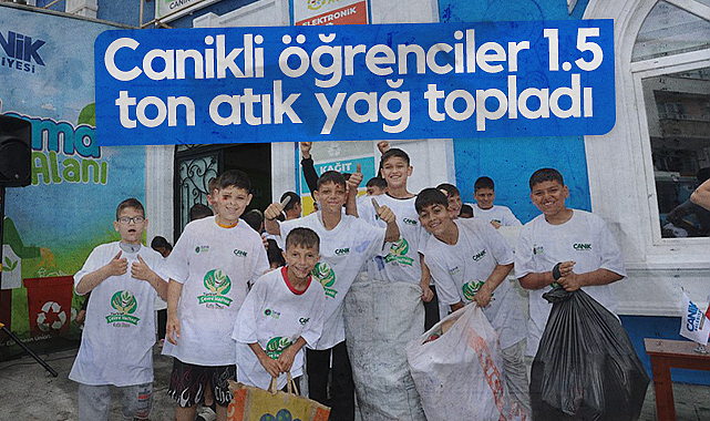 Samsun'da Canikli öğrenciler 1.5 Ton Atık Yağ Topladı
