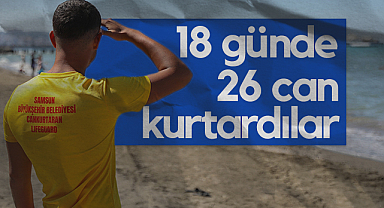 Samsun'da Cankurtaranlar 18 Günde 26 Kişiyi Boğulmaktan Kurtardı