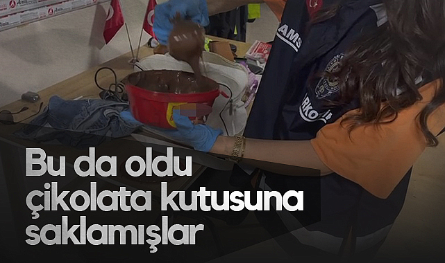 Samsun'da Çikolataya Gizlenmiş Uyuşturucu Ele Geçti