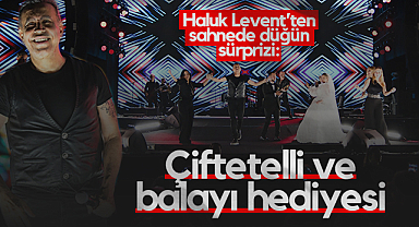 Samsun'da Haluk Levent’ten Sahnede Düğün Sürprizi: Çiftetelli ve Balayı Hediyesi