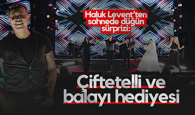 Samsun'da Haluk Levent’ten Sahnede Düğün Sürprizi: Çiftetelli ve Balayı Hediyesi