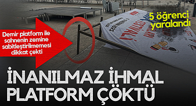 Samsun'da İnanılmaz İhmal Platform Çöktü Faciadan Dönüldü