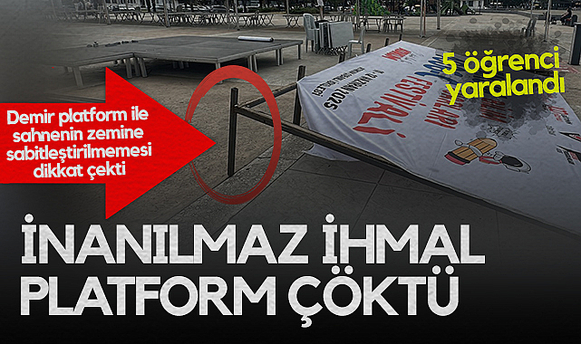 Samsun'da İnanılmaz İhmal Platform Çöktü Faciadan Dönüldü
