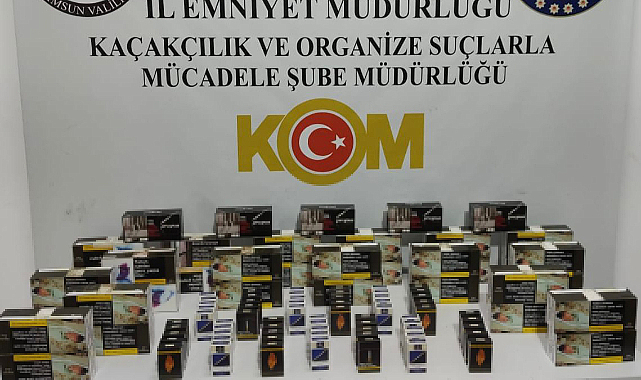 Samsun'da Kaçak Makaron Operasyonu: 2 Gözaltı