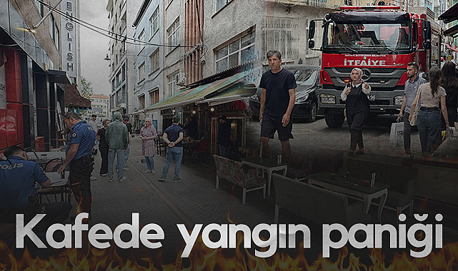 Samsun'da Kafede Yangın Paniği