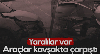 Samsun'da Kavşakta Araçlar Çarpıştı! Yaralılar Var...