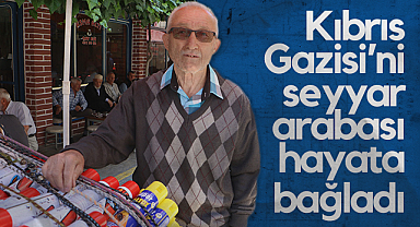 Samsun'da Kıbrıs Gazisi’ni Seyyar Arabası Hayata Bağladı