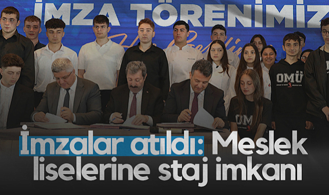 Samsun'da Meslek Liselerine Staj İmkanı