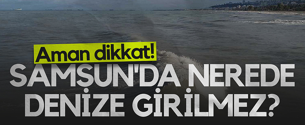 Samsun'da Nerede Denize Girilmez?