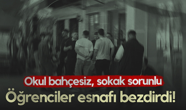 Samsun'da Öğrenciler Esnafı Bezdirdi! Okul Bahçesiz, Sokak Sorunlu...