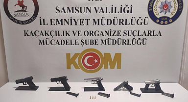 Samsun'da Ruhsatsız Silah Operasyonu: 5 Tabanca Ele Geçirildi