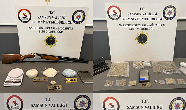 Samsun'da Uyuşturucu Operasyonunda 4 Gözaltı