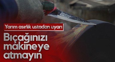 Samsun'da Yarım Asırlık Ustadan Uyarı: Bıçağınızı Bulaşık Makinesine Atmayın