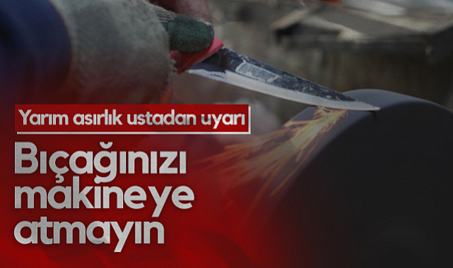 Samsun'da Yarım Asırlık Ustadan Uyarı: Bıçağınızı Bulaşık Makinesine Atmayın