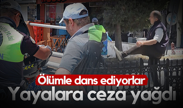 Samsun'da Yayalara Ceza Yağdı! Ölümle Dans Ediyorlar...