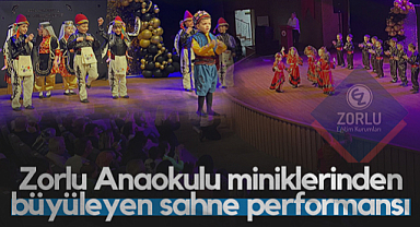 Samsun'da Zorlu Anaokulu Miniklerinden Büyüleyen Sahne Performansı