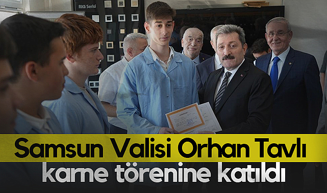 Samsun Valisi Orhan Tavlı Karne Törenine Katıldı: Öğrenciler Yaz Tatiline Başladı
