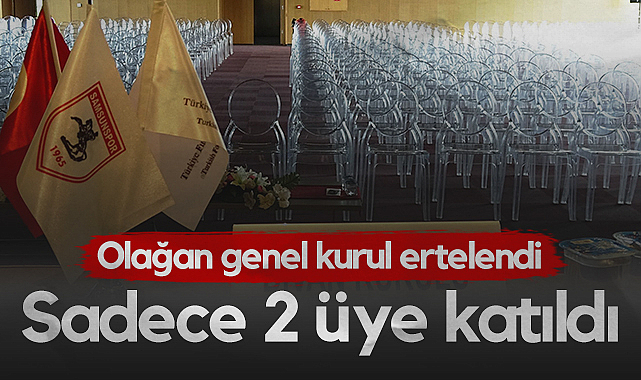 Samsunspor Olağan Genel Kurulu ertelendi: Yalnızca 2 Üye Katıldı