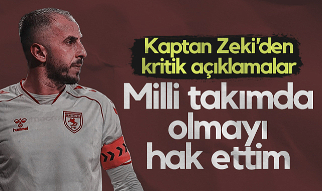 Samsunspor'un Kaptanı Zeki Yavru'dan Kritik Açıklamalar: Milli Takımda Olmayı Hak Ettim