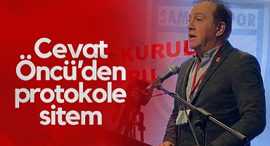 Samsunspor'un Kongresinde Cevat Öncü'den Protokole Sitem