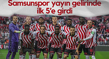 Samsunspor Yayın Gelirinde Süper Lig’de İlk 5'e Girdi
