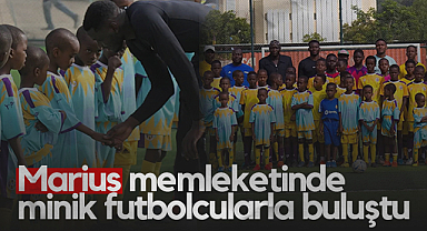 Samsunsporlu Marius Memleketinde Genç Futbolculara İlham Verdi