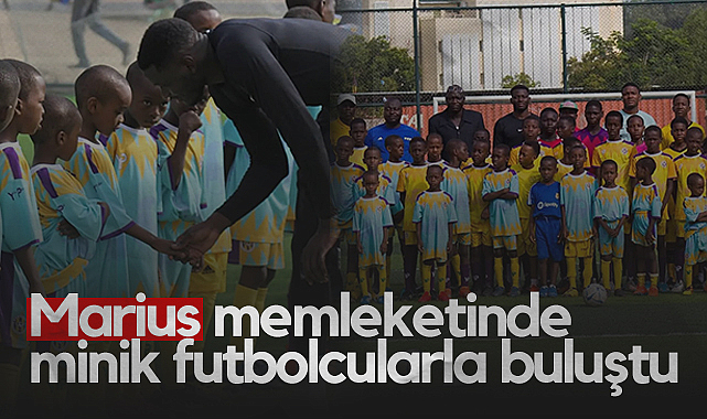 Samsunsporlu Marius Memleketinde Genç Futbolculara İlham Verdi