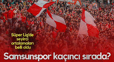 Süper Lig'de Seyirci Ortalamaları Belli Oldu: Samsunspor Kaçıncı Sırada?