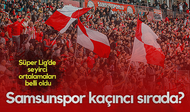 Süper Lig'de Seyirci Ortalamaları Belli Oldu: Samsunspor Kaçıncı Sırada?