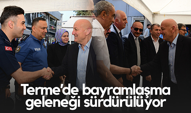 Terme’de Bayramlaşma Geleneği Sürdürülüyor