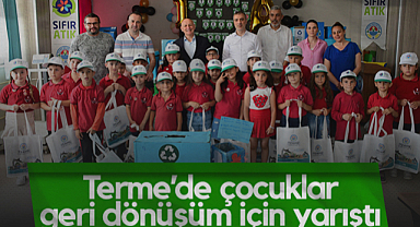 Terme’de Çocuklar Geri Dönüşüm İçin Yarıştı