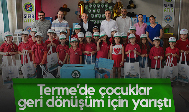 Terme’de Çocuklar Geri Dönüşüm İçin Yarıştı
