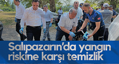 Salıpazarı'nda Yangın Riskine Karşı Temizlik Seferberliği Başlatıldı