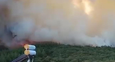 Bursa’da Orman Yangınına Havadan ve Karadan Müdahale Sürüyor