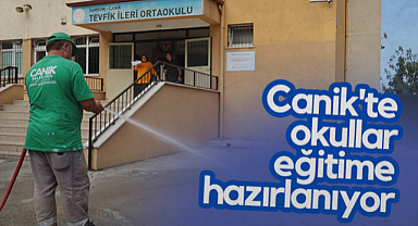 Canik'te Okullar Eğitime Hazırlanıyor
