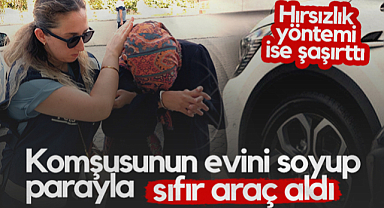 Samsun'da Şaşırtan Hırsızlık! Komşusunun Evini Soyup Sıfır Araç Aldı...