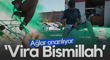 Samsunlu Balıkçılar Ağlarını Onarıyor: Vira Bismillah Demeye Hazırlanıyor