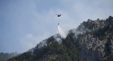 Sinop’ta Orman Yangınıyla Havadan ve Karadan Yoğun Mücadele