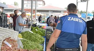 Havza’da Sebze Pazarında Fiyat Etiketi Denetimi Yapıldı