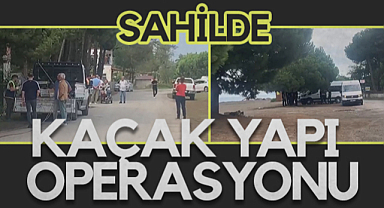 Samsun Atakum Sahilinde Kaçak Yapı Operasyonu