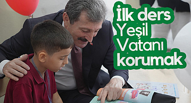 Samsun'da Okullar Açıldı! İlk Ders Yeşil Vatanı Korumak