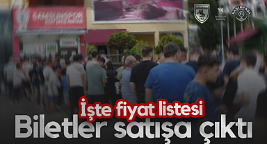 Samsunspor - Kasımpaşa Maç Biletleri Satışa Sunuldu!