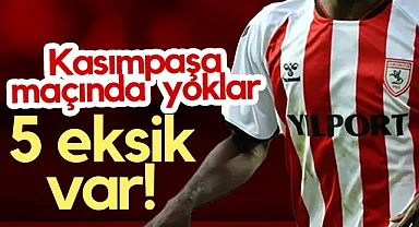 Samsunspor'da Kasımpaşa Maçı Öncesi Şok! 5 Yıldız Sahada Yok!