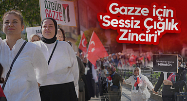 AK Parti Samsun Kadın Kolları'ndan Gazze İçin Sessiz Çığlık Zinciri