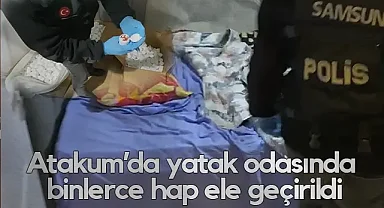 Atakum'da Uyuşturucuya Darbe: Yatak Odasında 103 Bin Hap Bulundu
