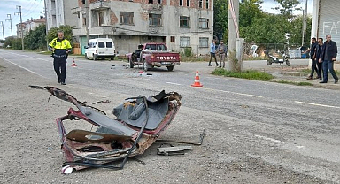 Bafra’da Kamyon İle Pikap Çarpıştı: 1 Kişi Yaralandı