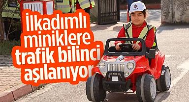 İlkadımlı Miniklere Trafik Bilinci Aşılanıyor