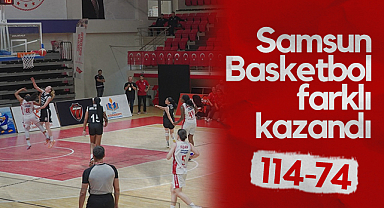 Samsun Basketbol Farklı Kazandı: 114-74